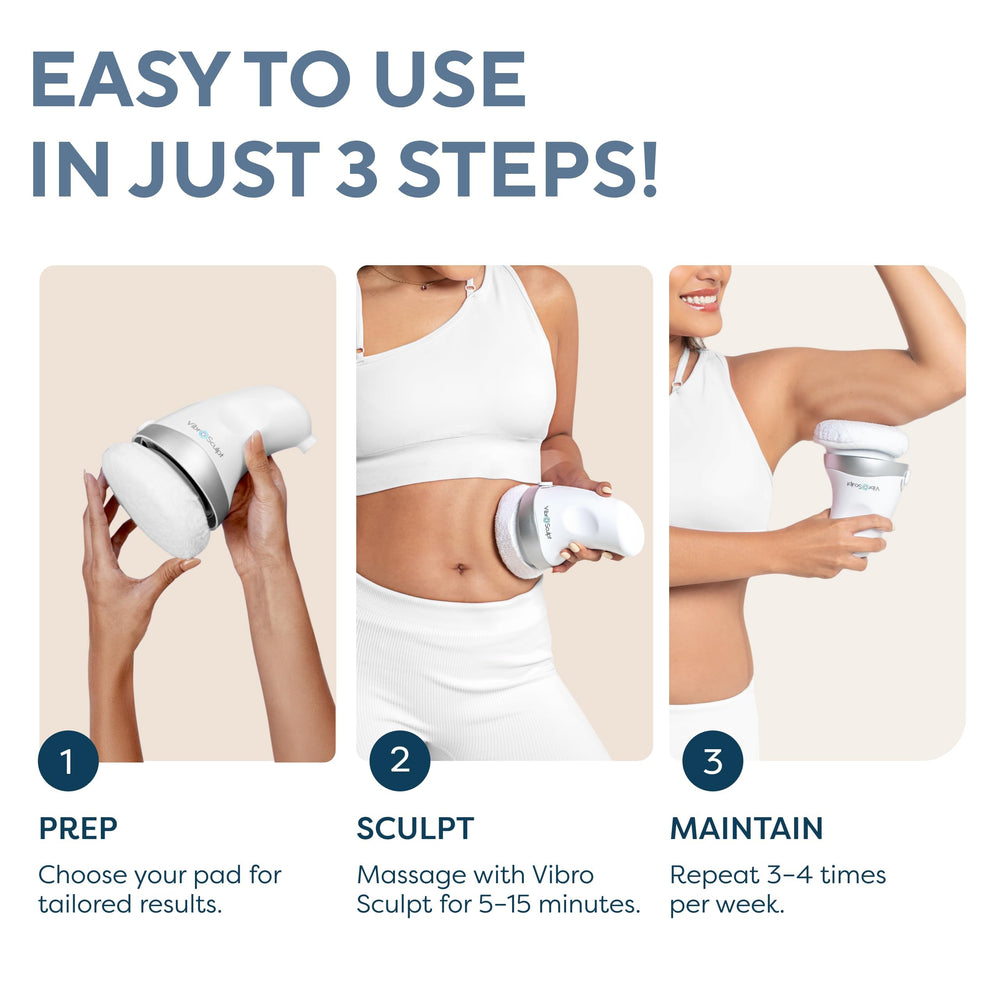 Vibro Sculpt 1.0 thigh treatment for smoother skin texture.