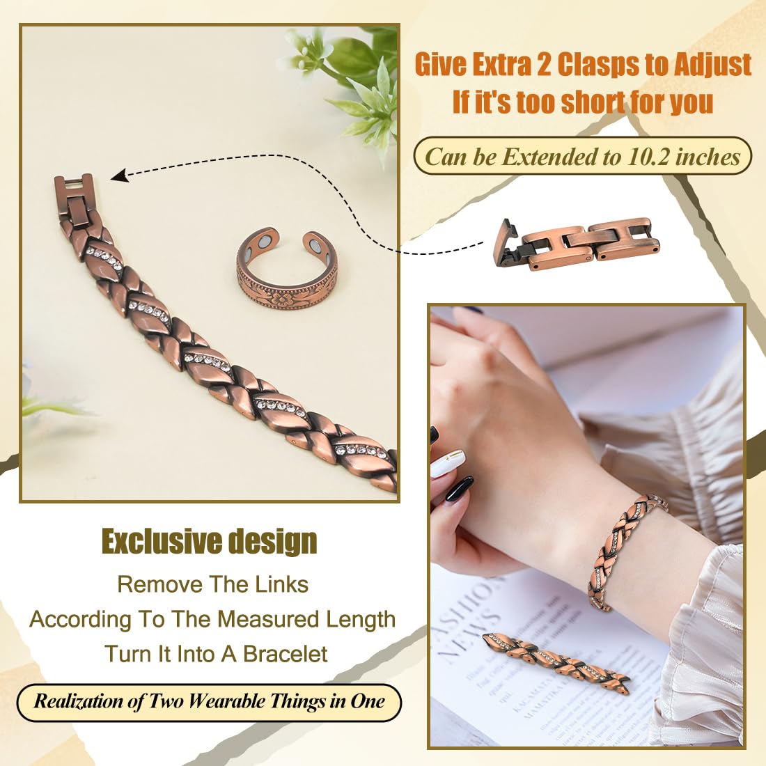 Vicmag hypoallergenic nickel-free copper for sensitive skin