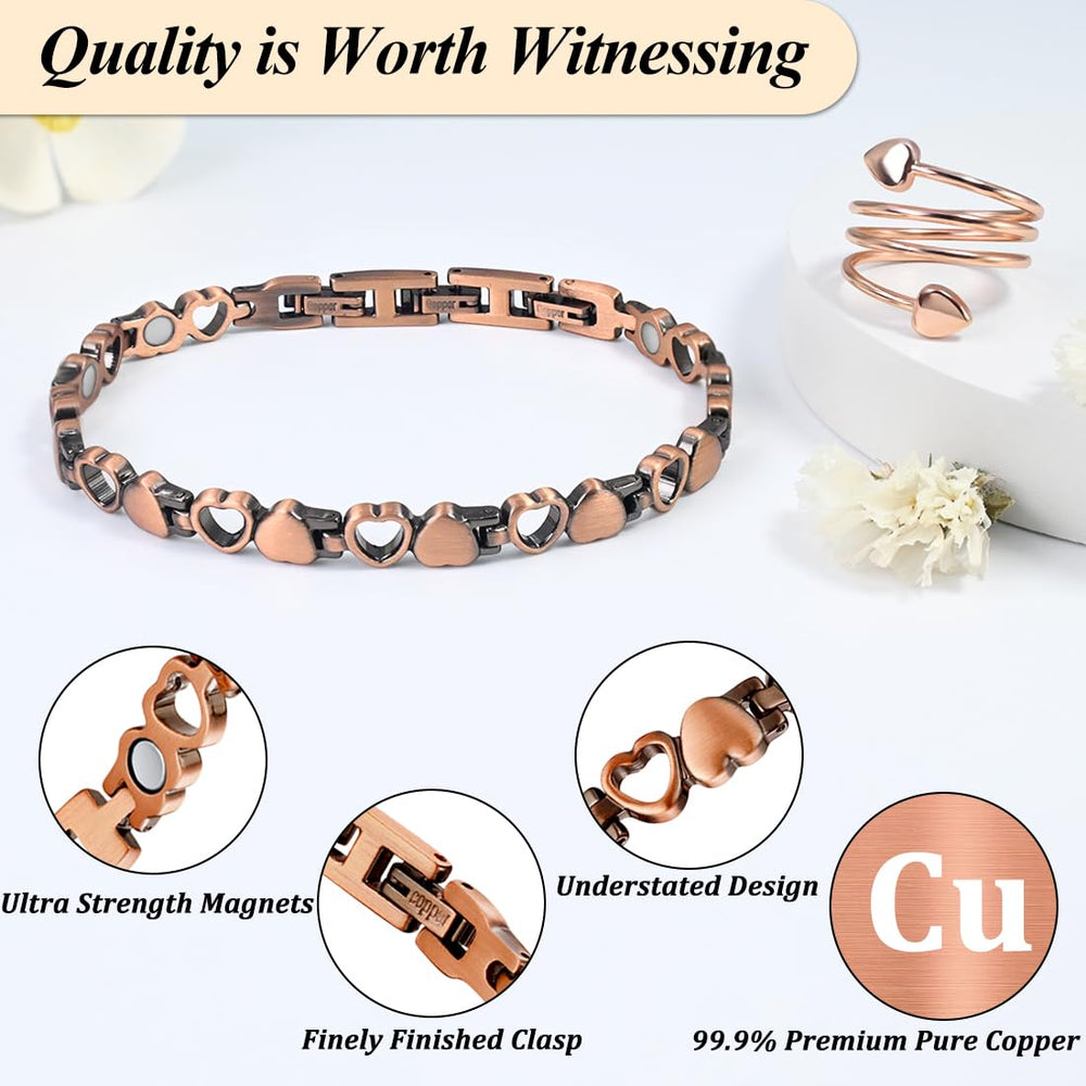 Vicmag gift box presentation—copper bracelet ready for gifting.
