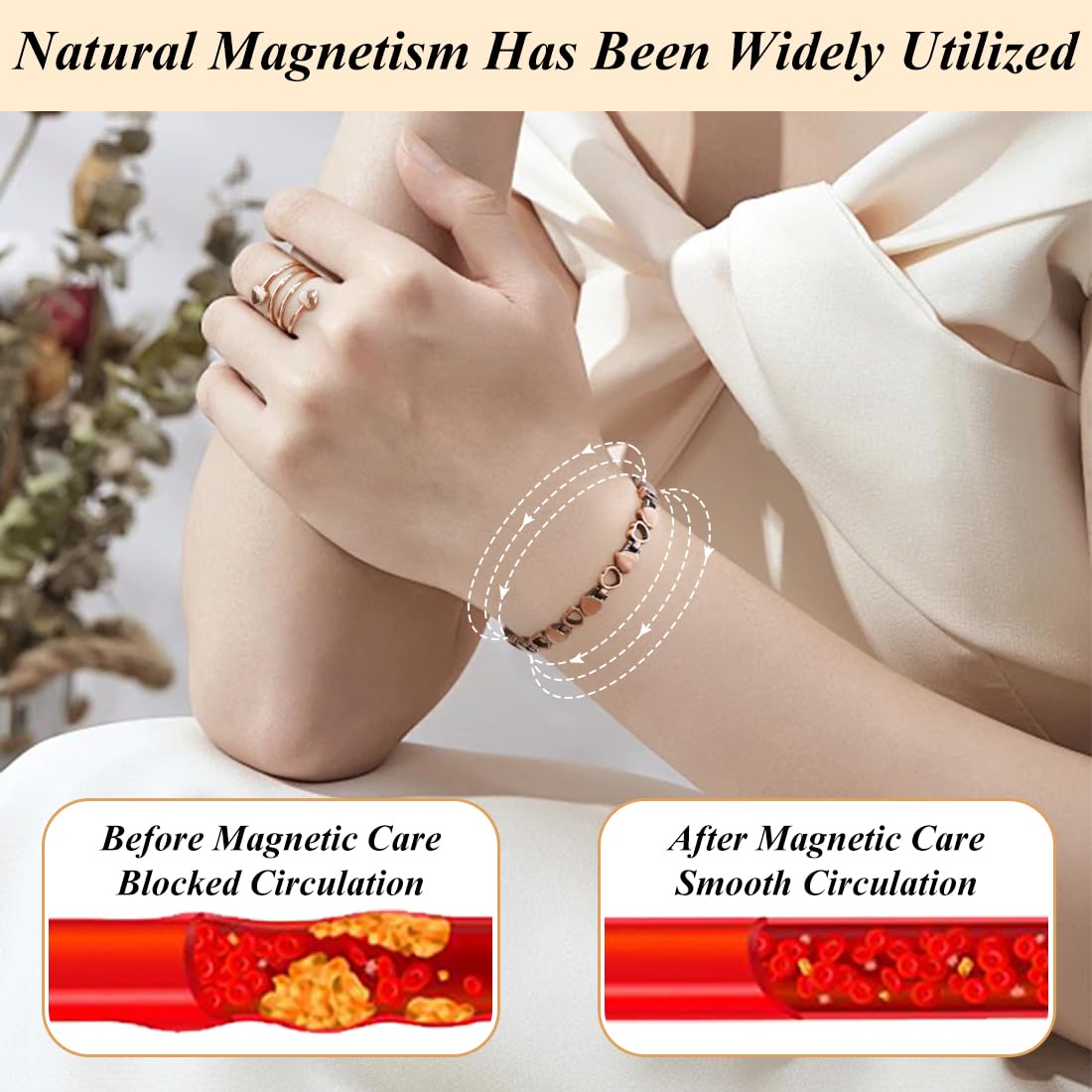 Vicmag scratch-resistant coating keeps copper bracelet durable for daily use.