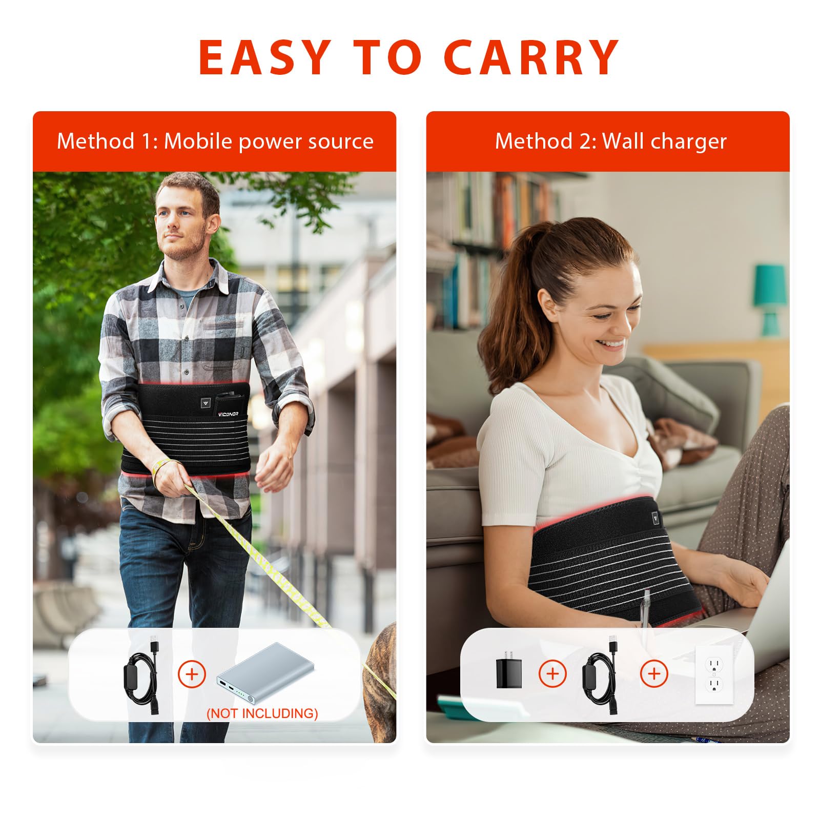 Viconor dual red lights and infrared compatibility for flexible everyday use