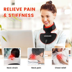 Viconor flexible neck wrap for hands-free therapy at home.