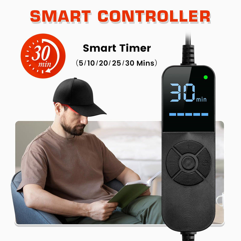 Viconor controller closeup emphasizes easy mode selection and timer control