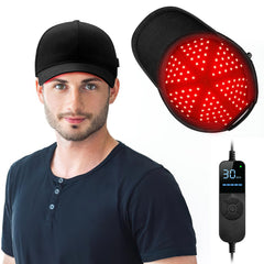 Viconor LED Hair Growth Cap front view; lightweight scalp light therapy during daily wear