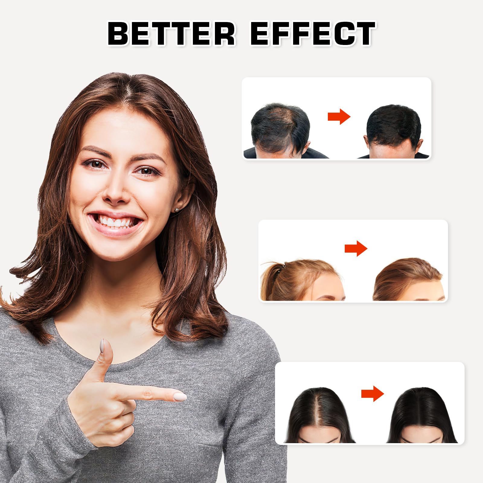 Viconor LED Hair Growth Cap side view; comfortable, unobtrusive daily wear