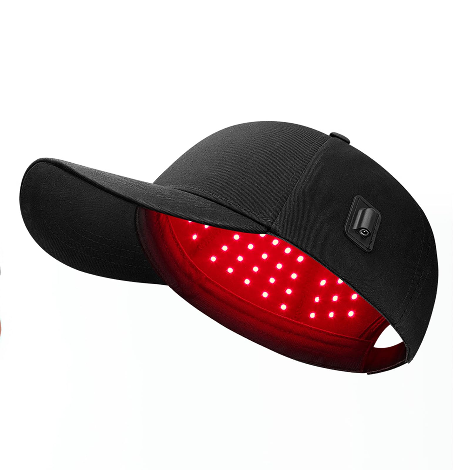 Viconor LED Hair Growth Cap wearing-on-head; discreet at-home use