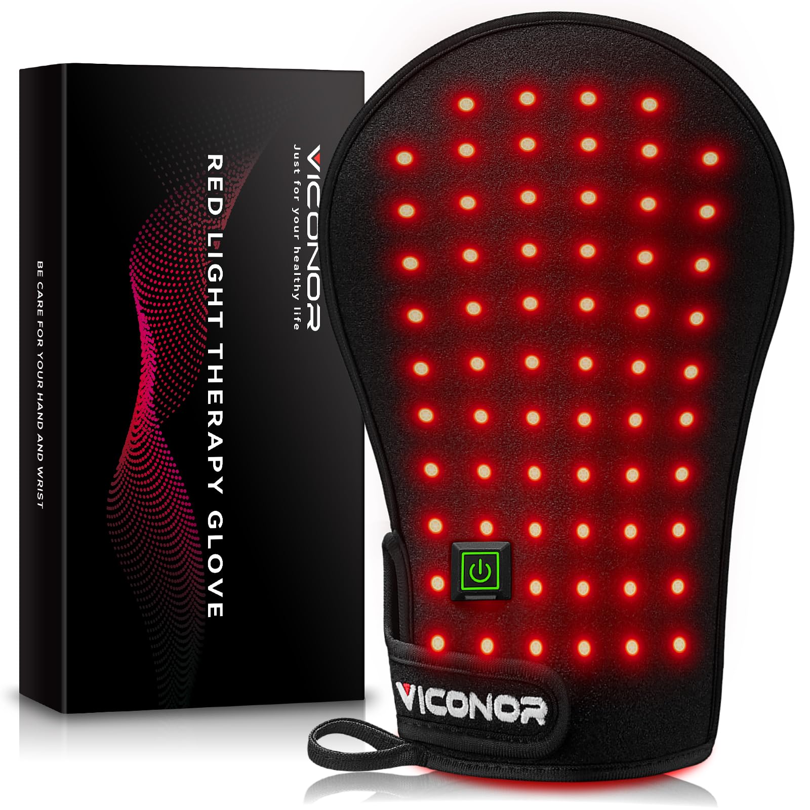 Viconor red light hand device front view for soothing hands after work