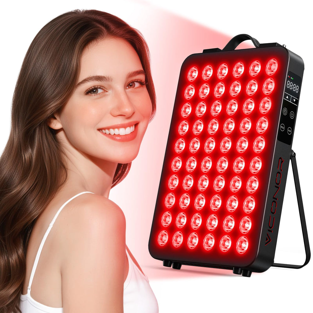 Viconor red light panel front view for home use and easy setup