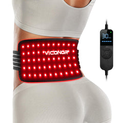 Viconor red light therapy belt front view for daily care and skin support.