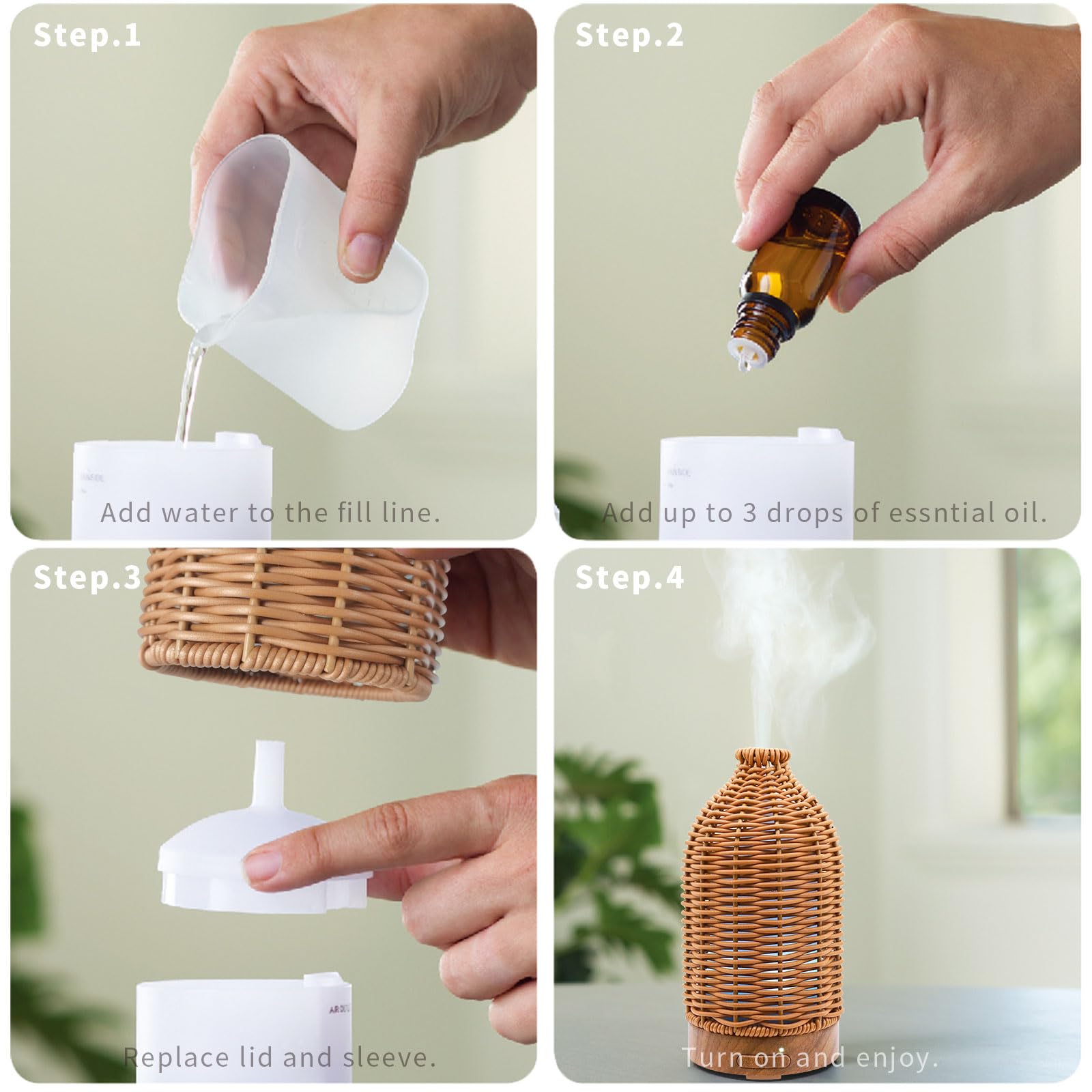 Victoria Aroma diffuser with 100ml capacity suited for compact spaces.