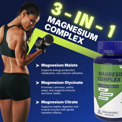 Vicwell Triple Magnesium Complex capsules shown for gentle daily use