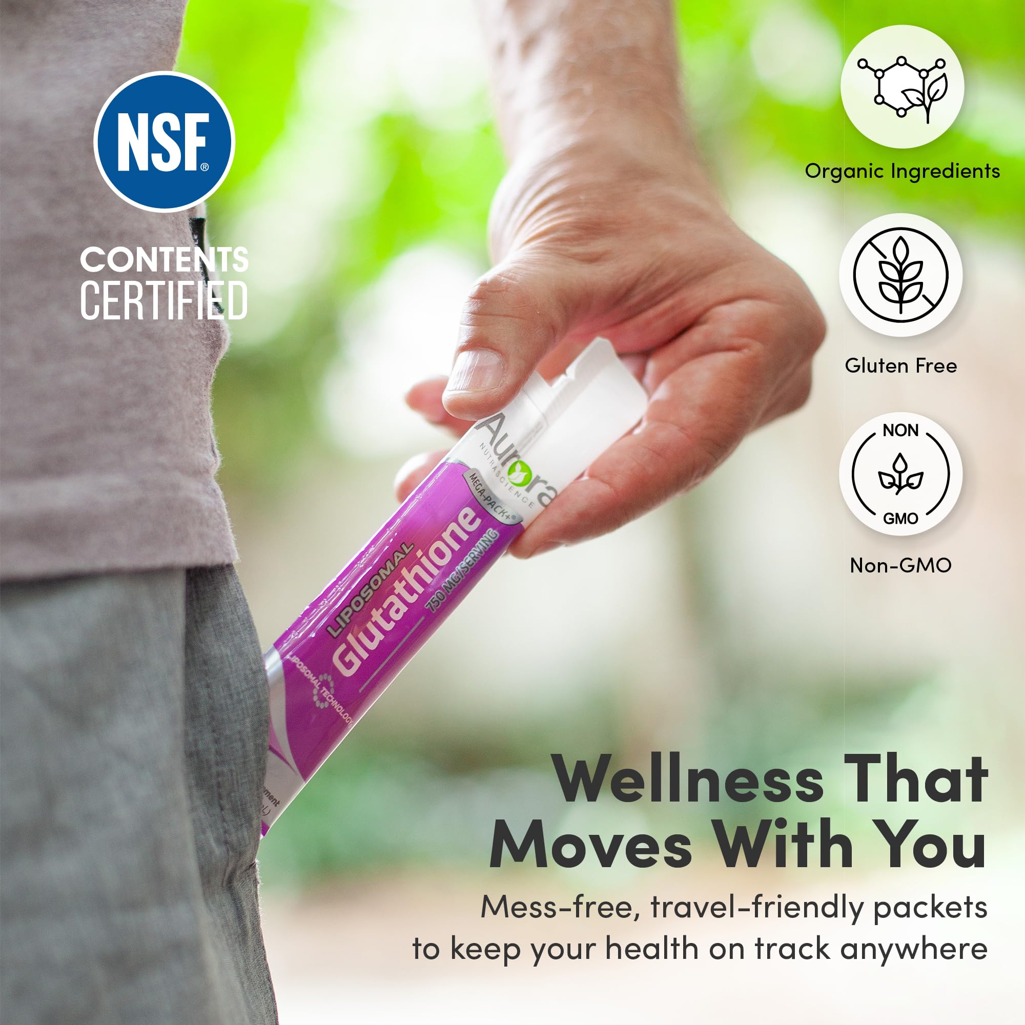 Aurora supports immune balance through liposomal glutathione and vitamin C synergy