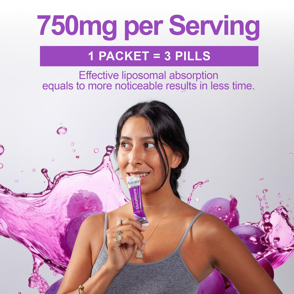 Sugar-free, non-GMO Aurora packaging detail for daily use