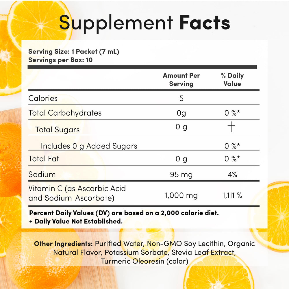 Vida Lifescience Aurora single-serve liquid packet designed for travel and workouts.