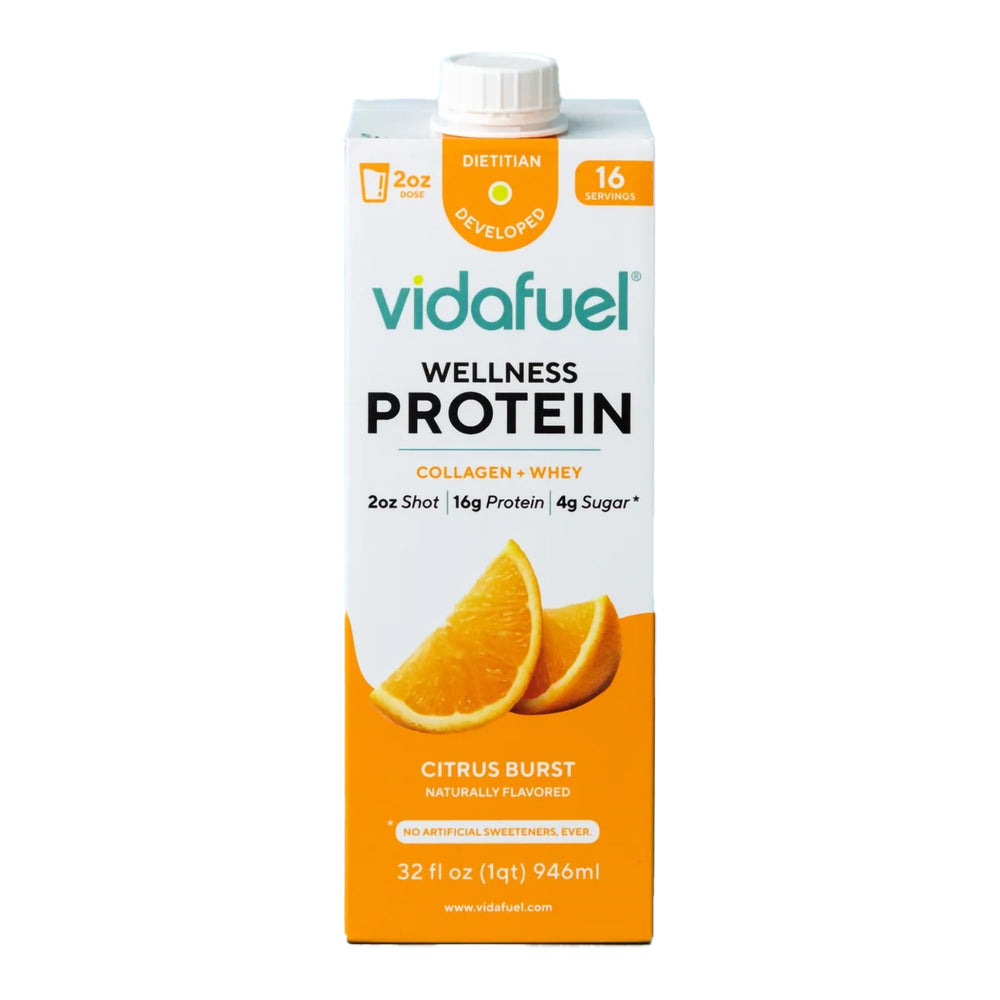 Vidafuel 32oz carton packaging highlights value and long-lasting supply.