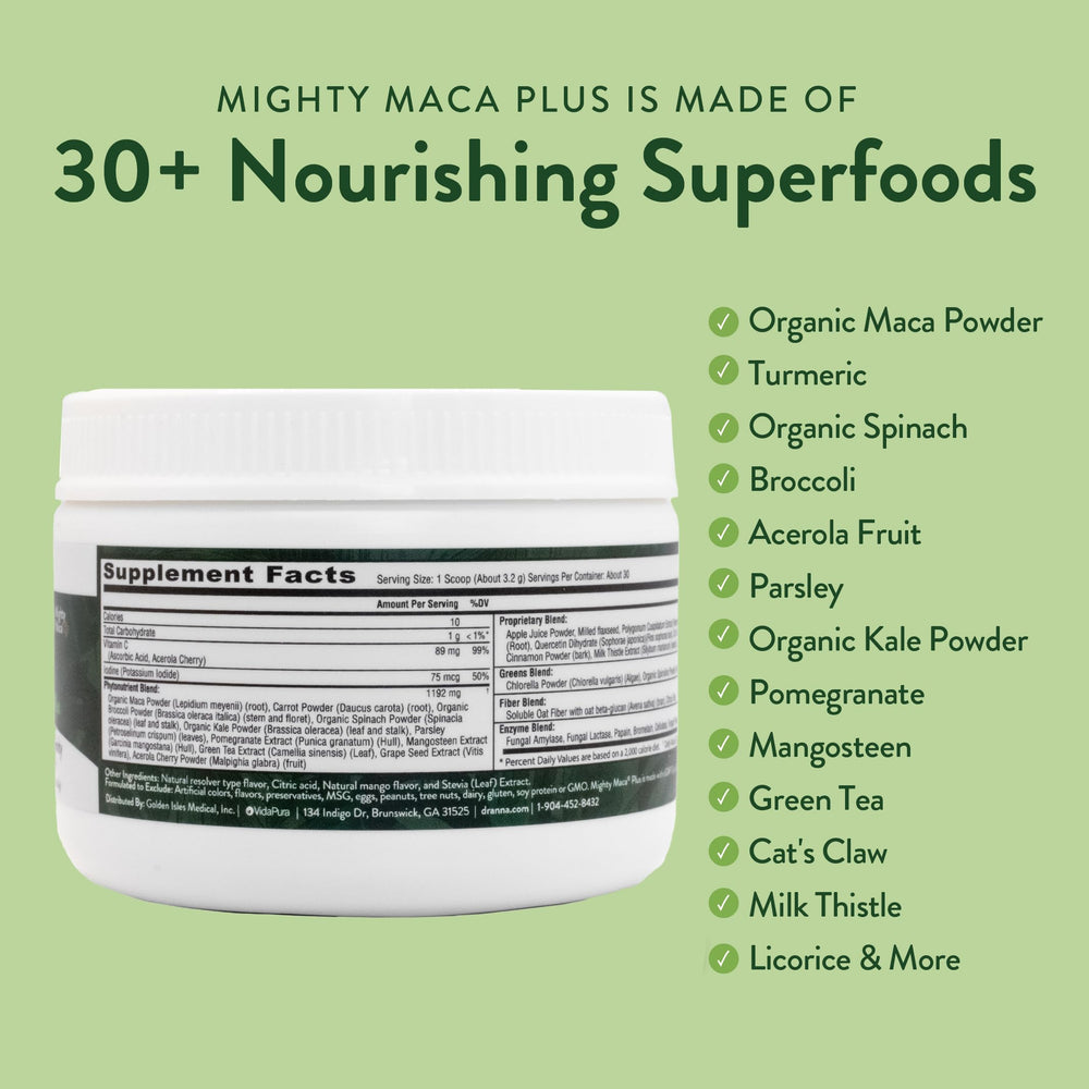 VIDAPURA Doctor-formulated blend by Dr. Anna Cabeca in a jar.