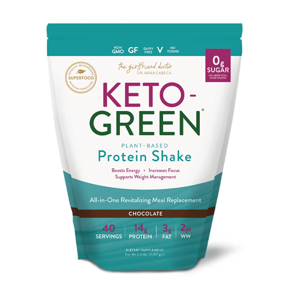 VIDAPURA Keto-Green Protein Bottle shows chocolate flavor for clean energy.