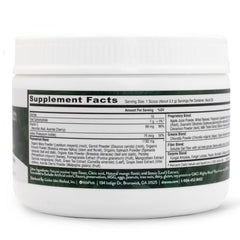 VIDAPURA Mighty Maca Plus Mango scoop dissolving in water for quick use.