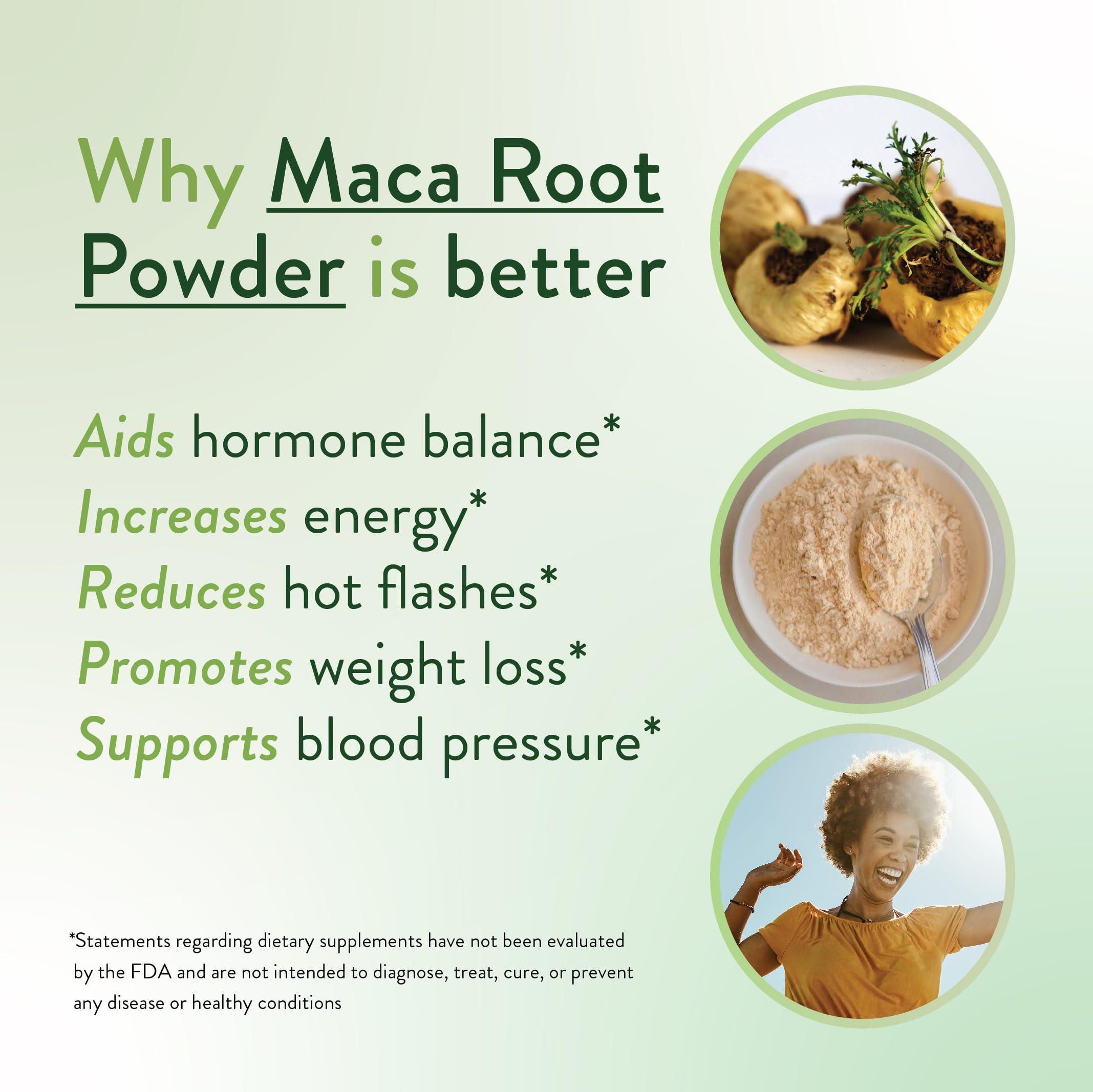 VIDAPURA Mighty Maca Plus tub label emphasizes vegan, alkaline formula for vitality