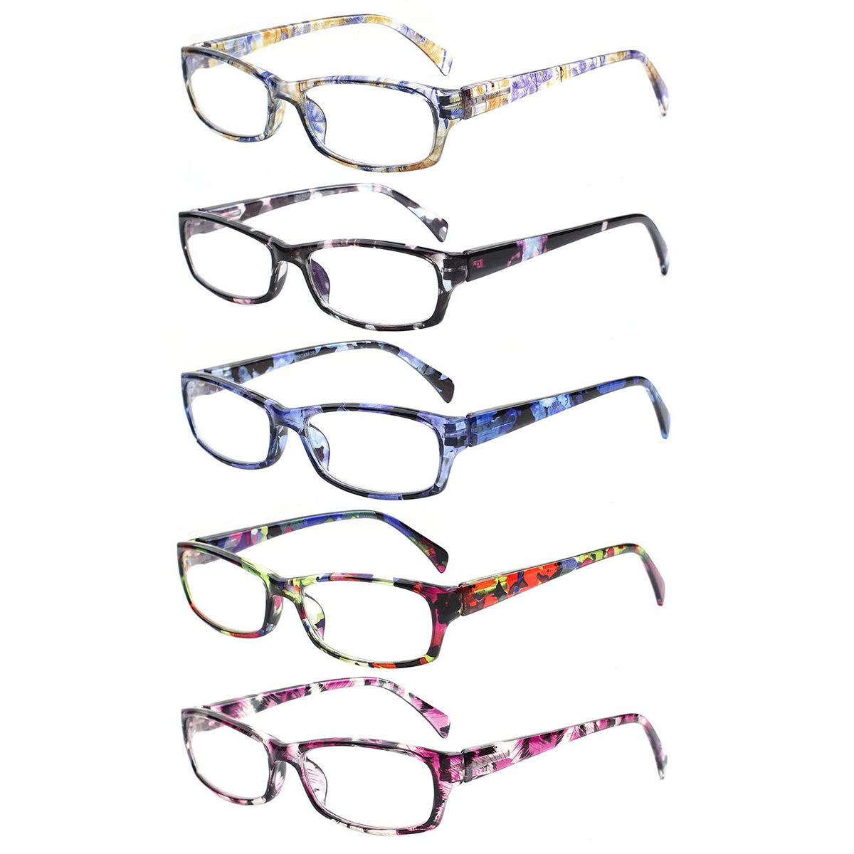 VIDEBLA 5-pack reading glasses with blue-light filtering for comfortable screen use