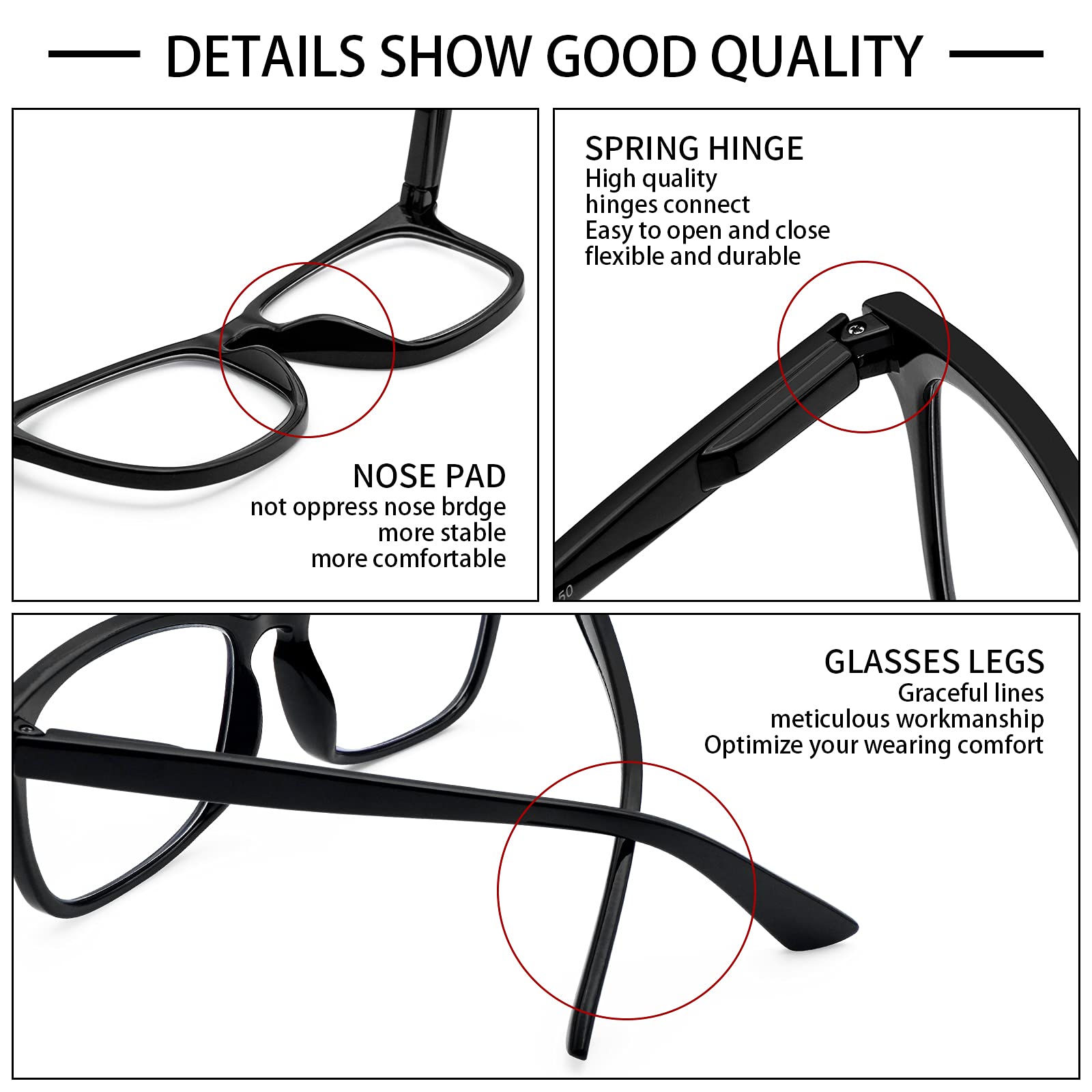 VIDEBLA anti-UV filter eyeglasses protect eyes for indoors and outdoors
