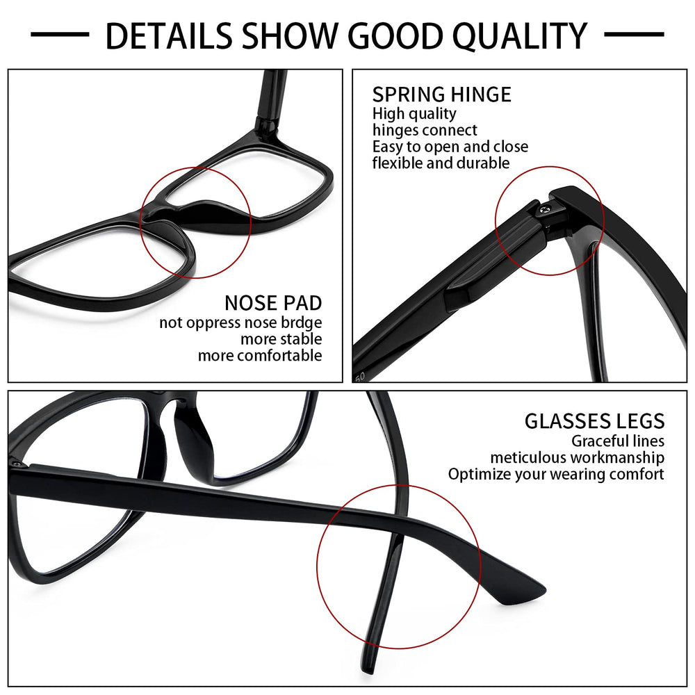 VIDEBLA anti-UV filter eyeglasses protect eyes for indoors and outdoors