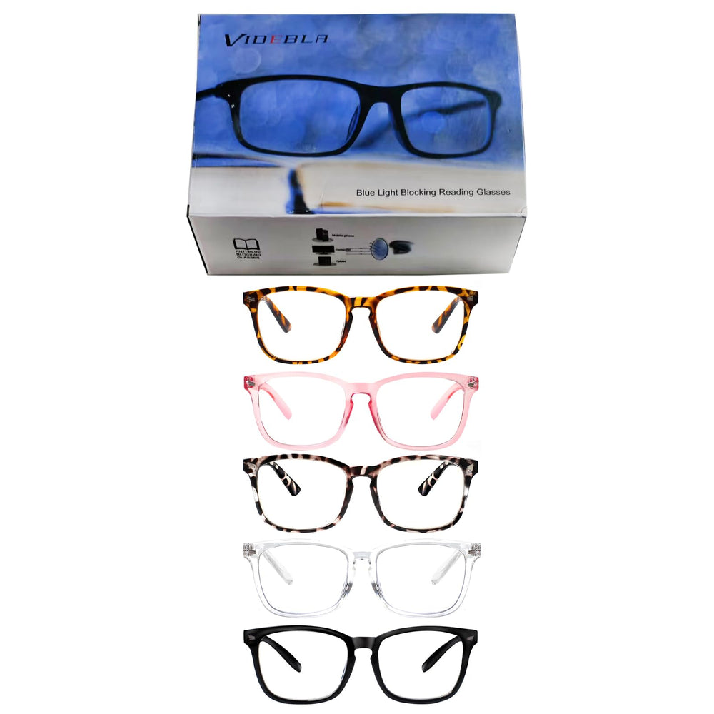VIDEBLA flexible temples with 115° spread for all-day comfort