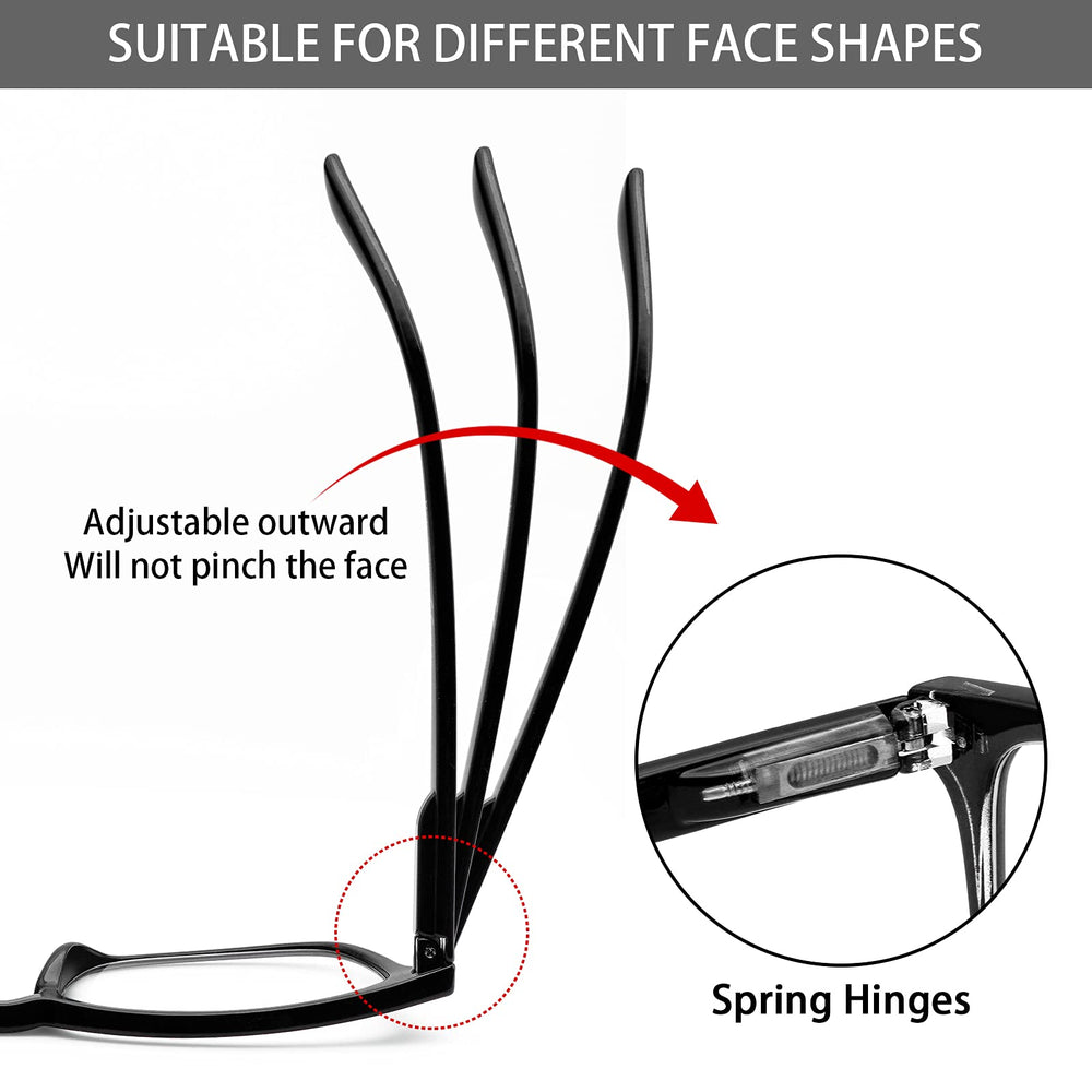 VIDEBLA lightweight resin frame offers casual, professional style