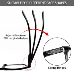 VIDEBLA lightweight resin frame offers casual, professional style