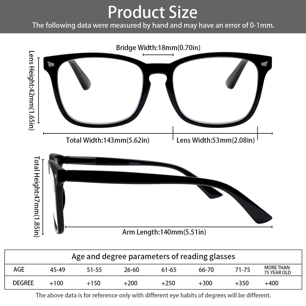 VIDEBLA spring hinge readers fit many faces for daily wear