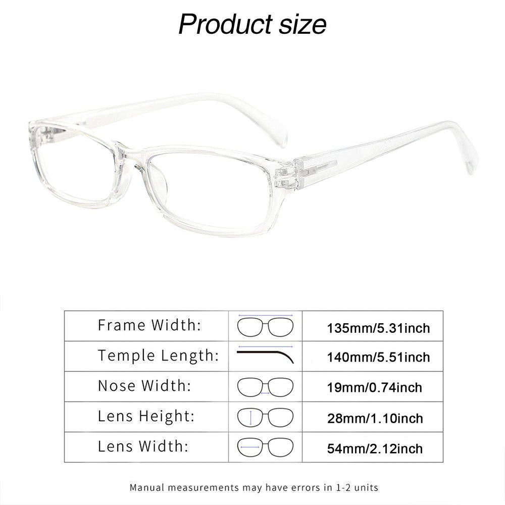 VIDEBLA unisex square frames ideal for both men and women during screens or books