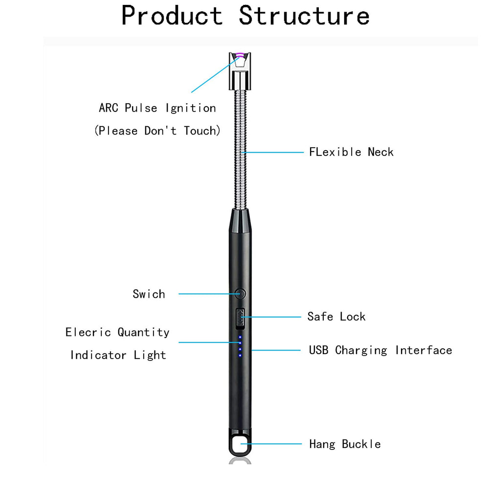 Vidisan arc lighter demonstrates precise flame and windproof performance