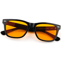 ViewJoy sleep glasses with amber lenses shield eyes from blue light to support calmer evenings