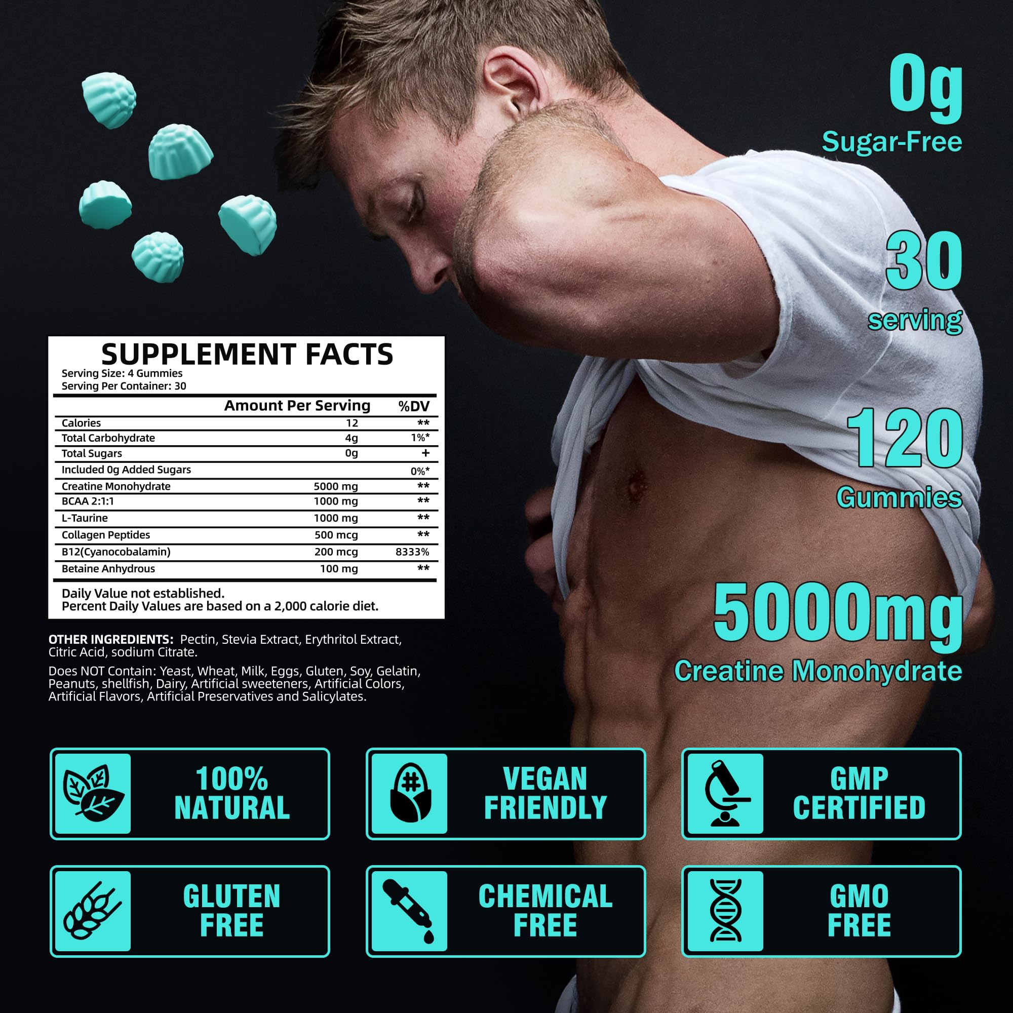 Active user taking gummies before workout with VIFSSG chewables