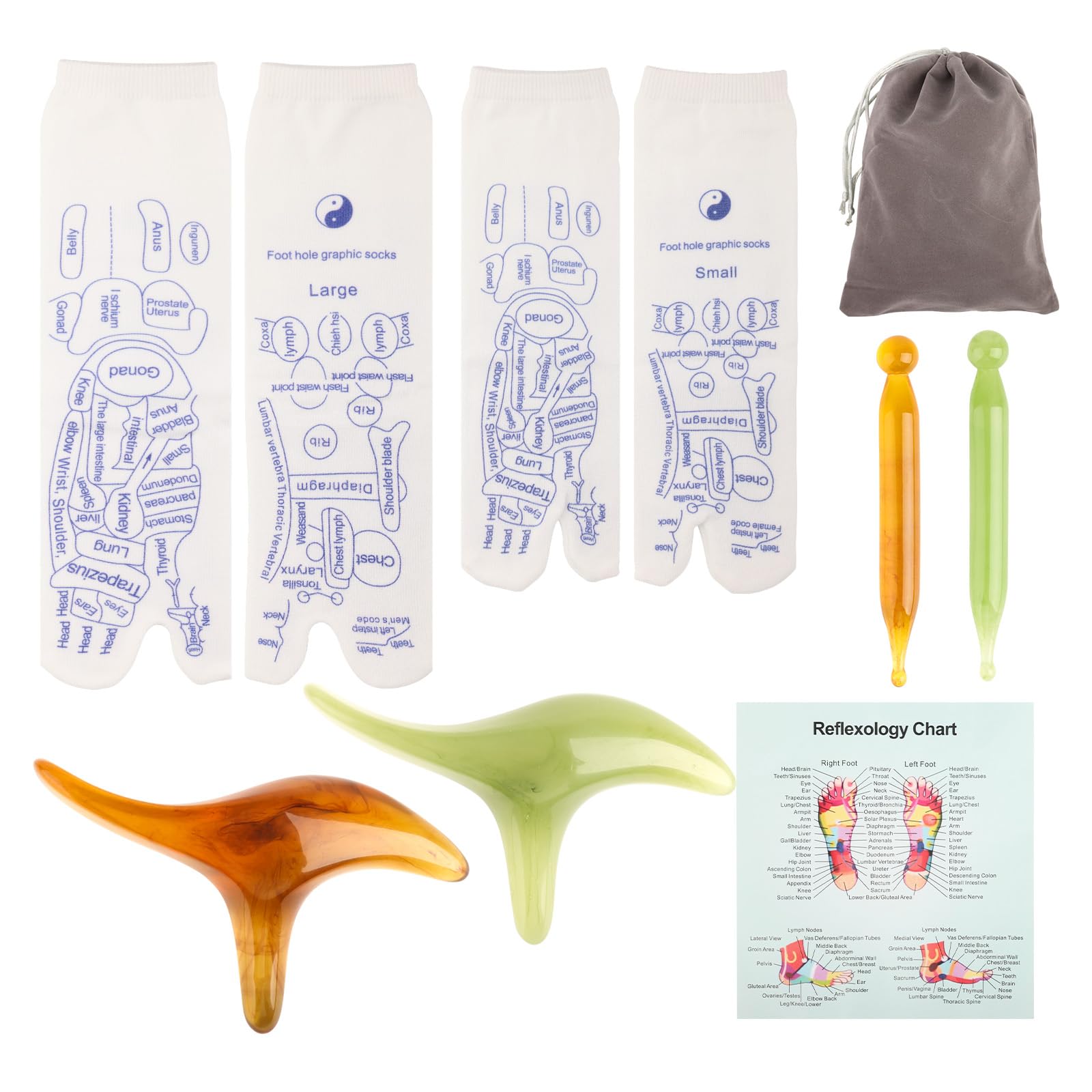 Calcetines Vigdit de reflexología para pies, comodidad suave y masaje focal para la relajación diaria.