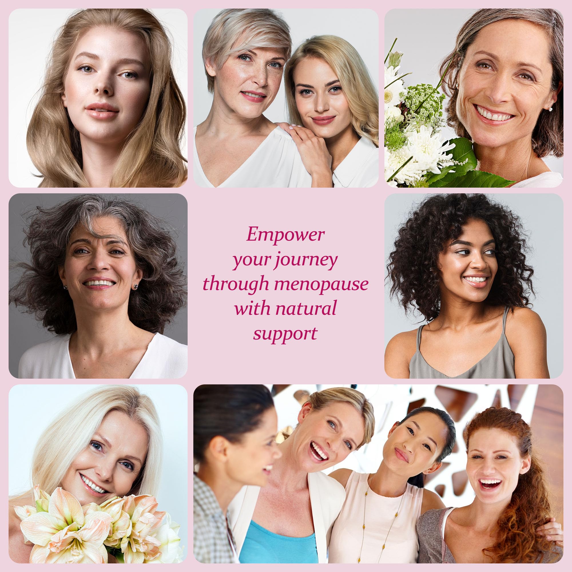 Vigority Estrogen Cream ingredients with botanical elements highlight natural support.