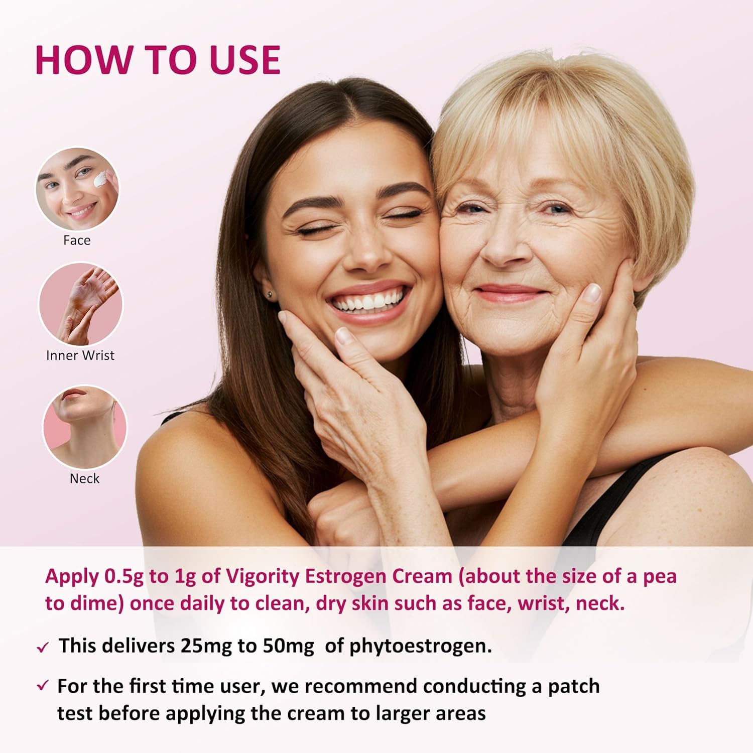 Vigority Estrogen Cream intimate-area use for comfortable moisture