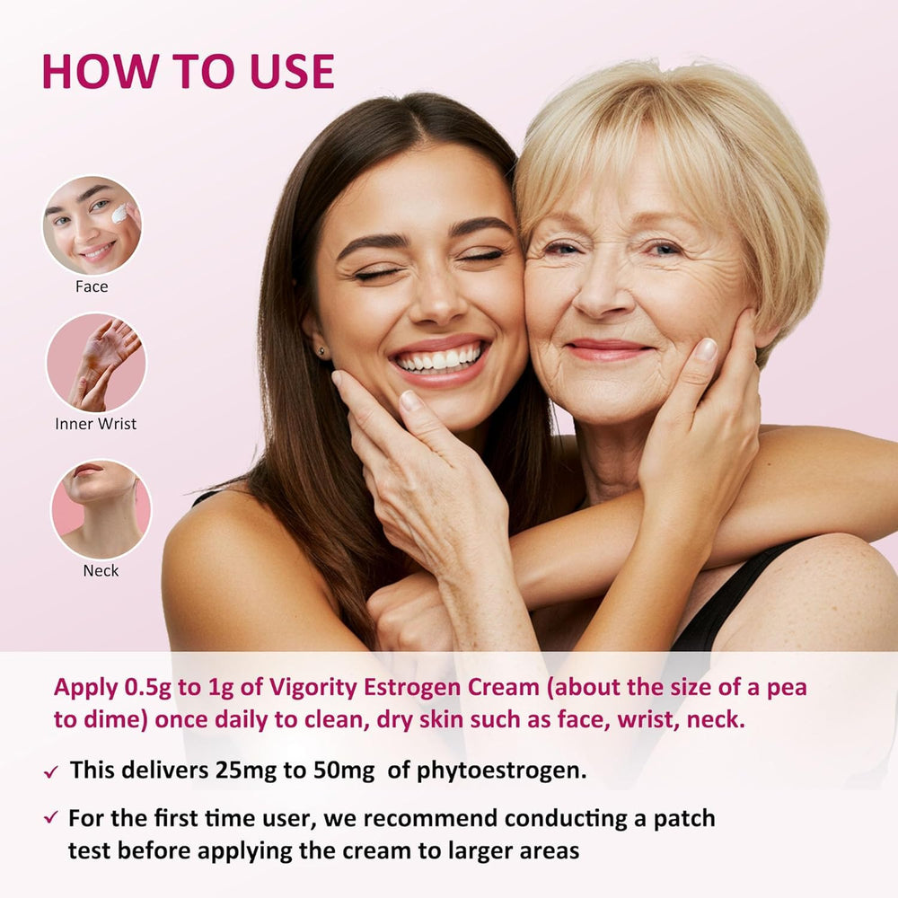 Vigority Estrogen Cream intimate-area use for comfortable moisture