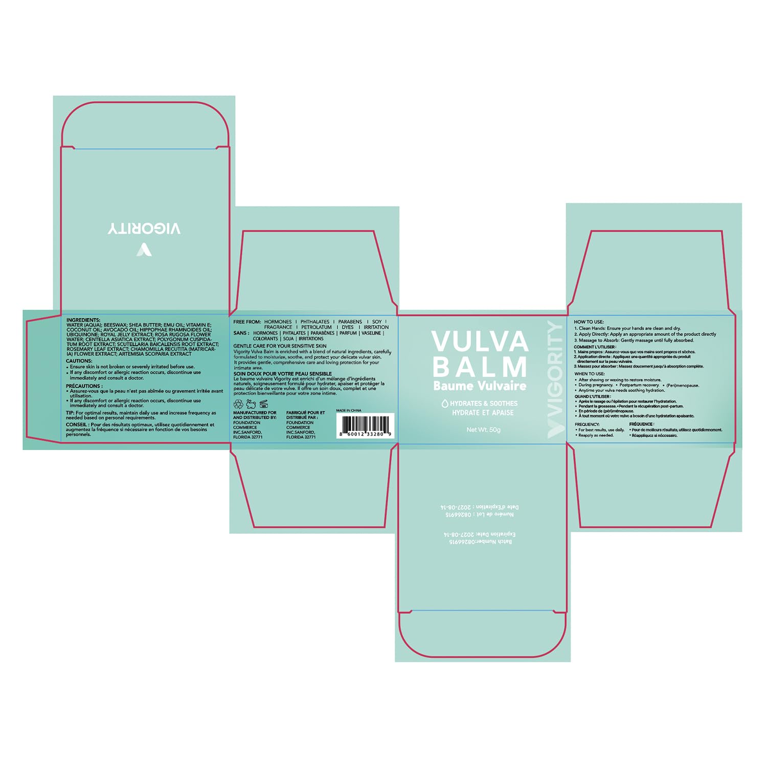 CoQ10 icon with Vigority Vulva Balm branding.
