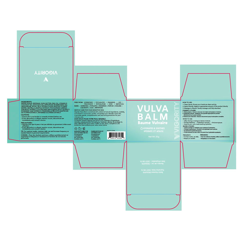 CoQ10 icon with Vigority Vulva Balm branding.