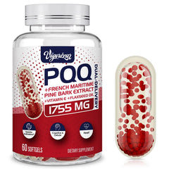 Vigorizar Pycnogenol bottle front highlighting dual-delivery absorption.