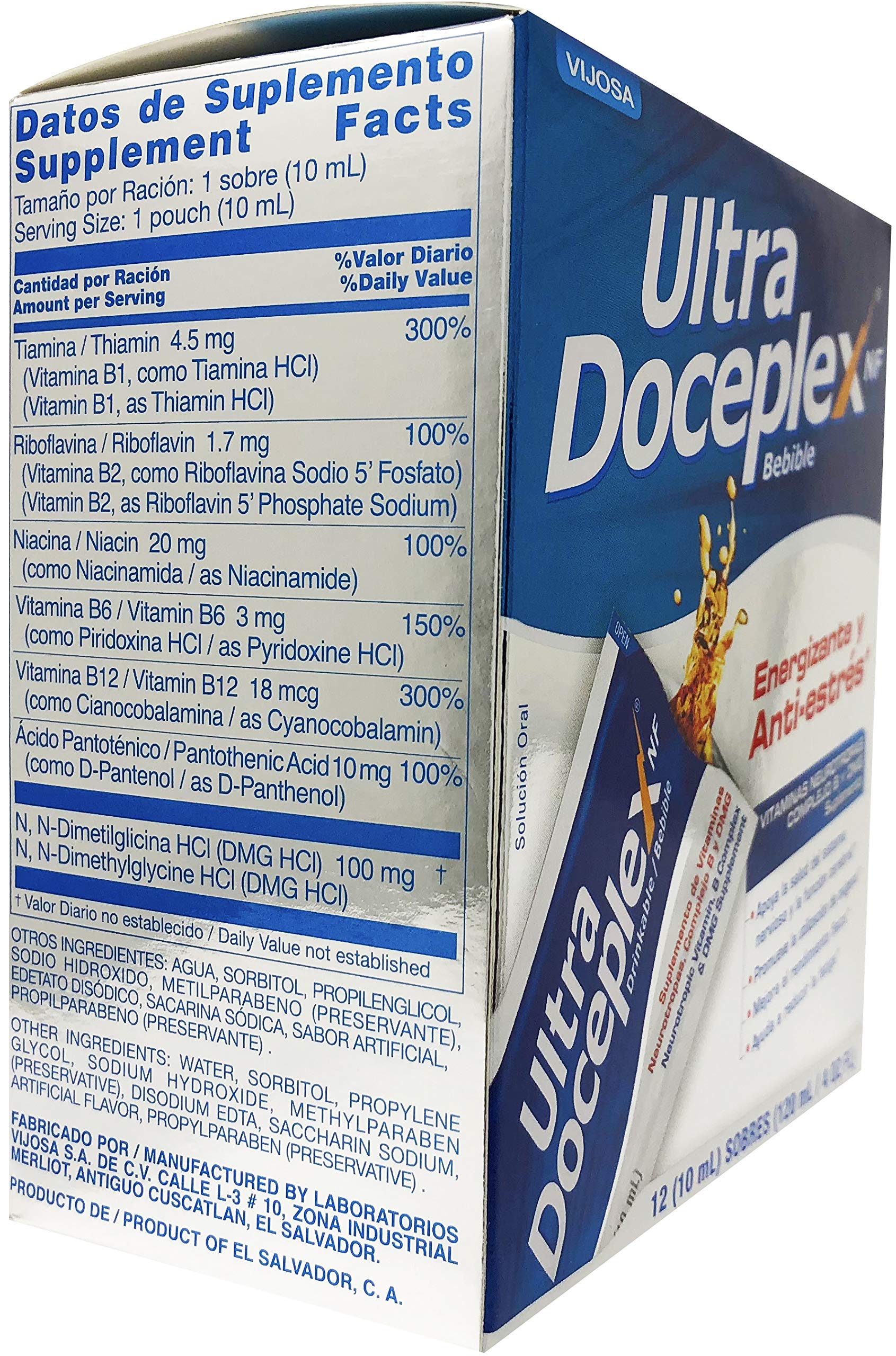 Opened Vijosa pouch showing easy pour for quick daily stamina boosts.