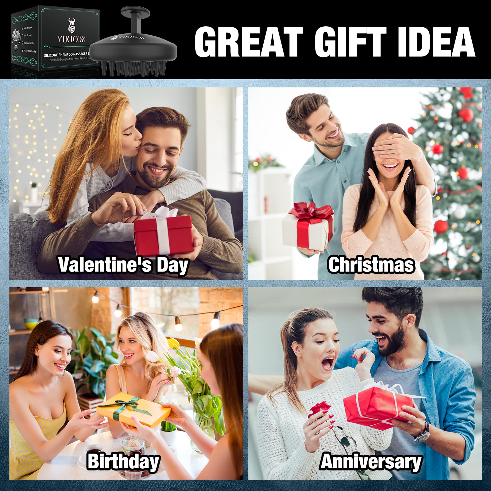 VIKICON regalo ideal para hombres y mujeres, cuidado diario