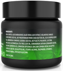 Open jar reveals creamy texture ready for quick application