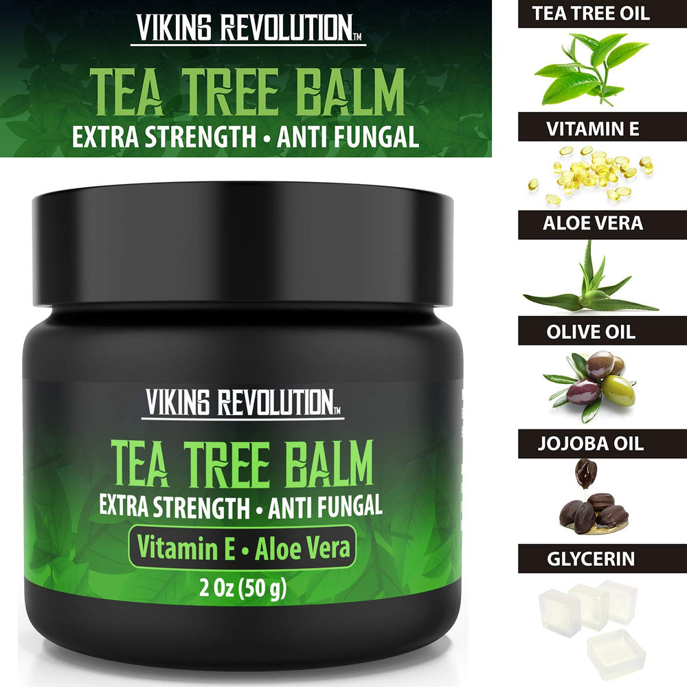 Packaging beside a towel on a clean surface with Viking Revolution cream