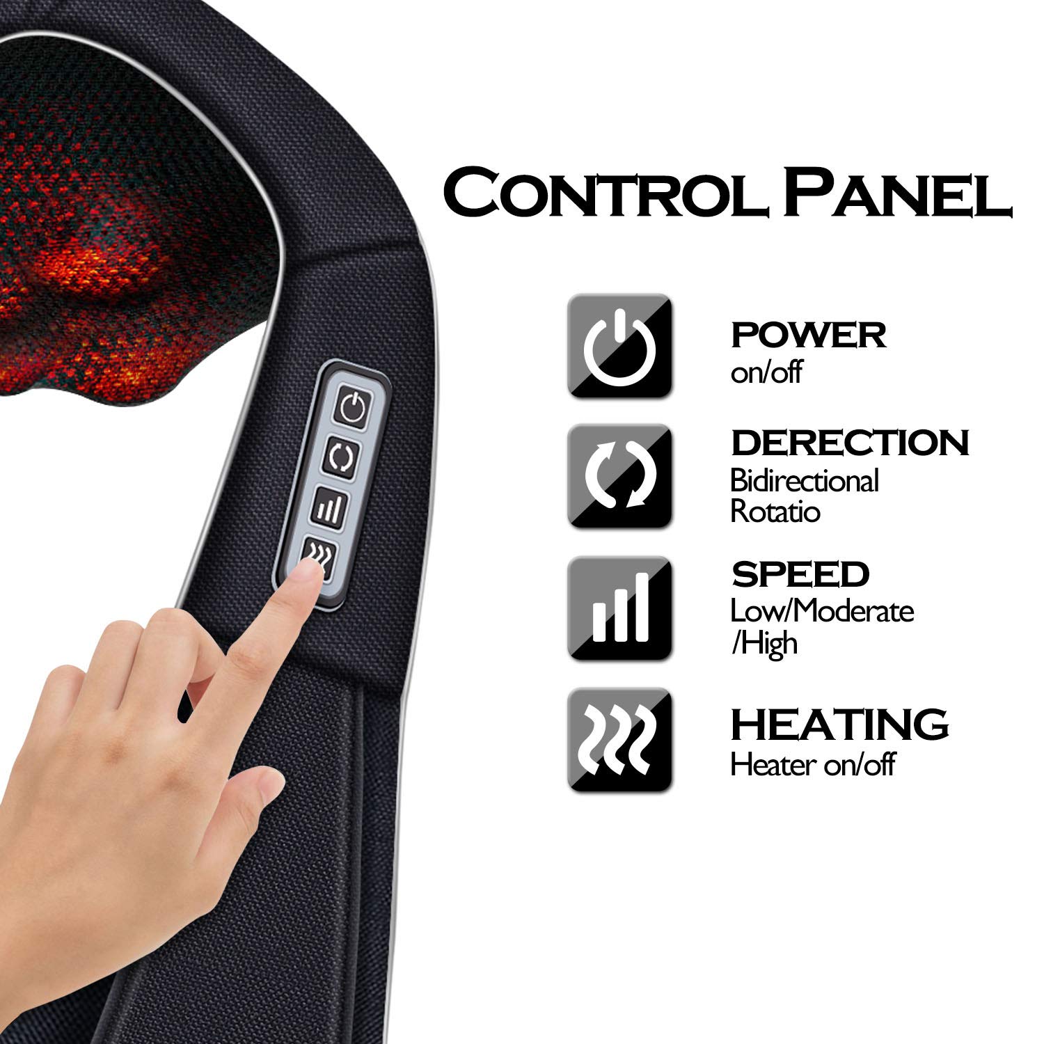 VIKTOR JURGEN heat mode boosts circulation for deeper relaxation