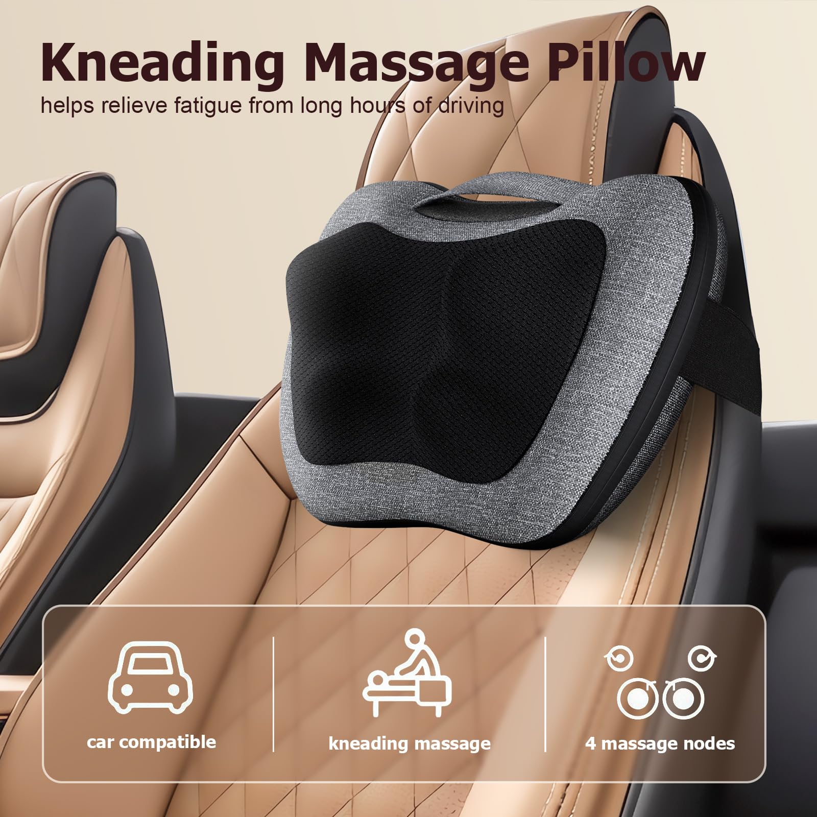 VIKTOR JURGEN lower back massager with heat for relaxed muscles.