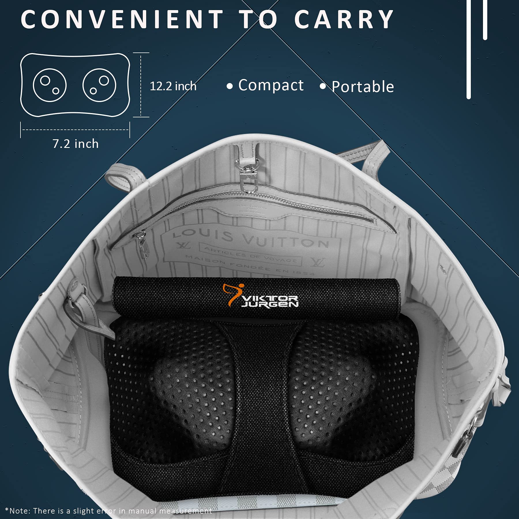 VIKTOR JURGEN Shiatsu Massager Pillow shown as a gift-ready relaxation aid.