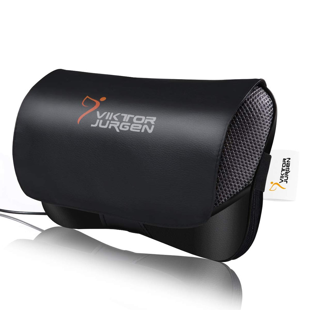 VIKTOR JURGEN Shiatsu pillow with 3D nodes delivering deep kneading for neck tension