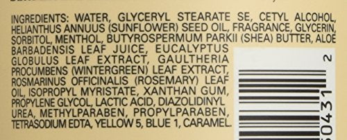 Village Naturals Therapy Muscle Shea Butter Lotion retail packaging on shelf